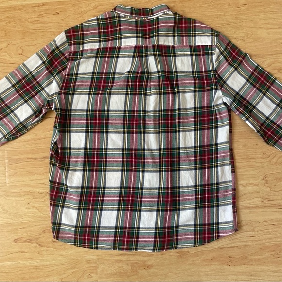 St. John’s Bay red green plaid long sleeve flannel in men’s XXL - Picture 4 of 6